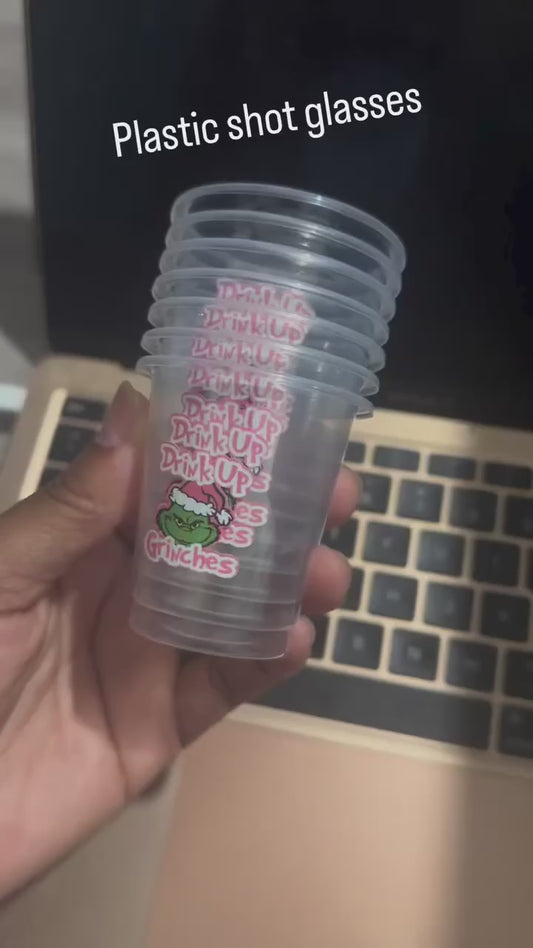 Plastic Shot Glass Personalized